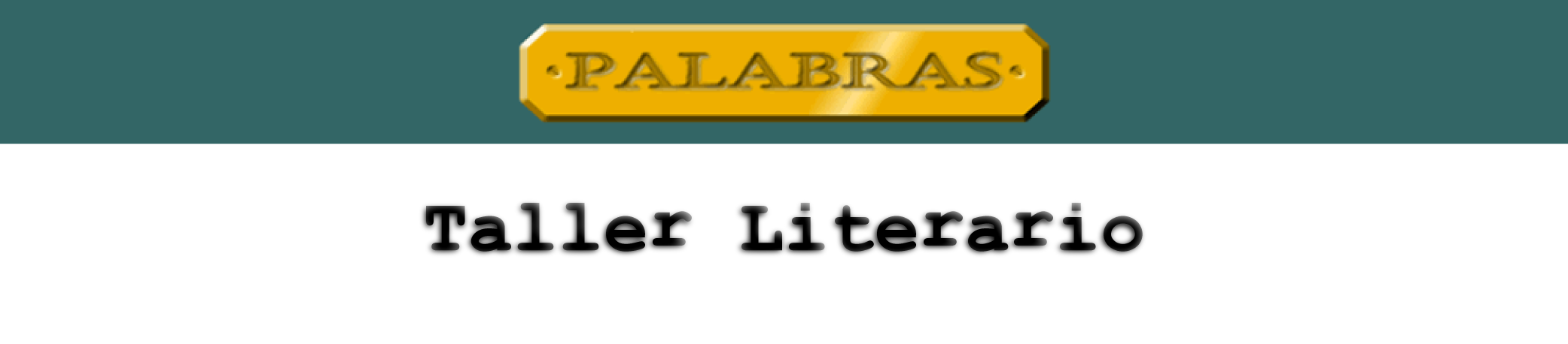 logo taller literario palabras